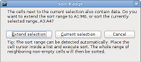 Calc sort